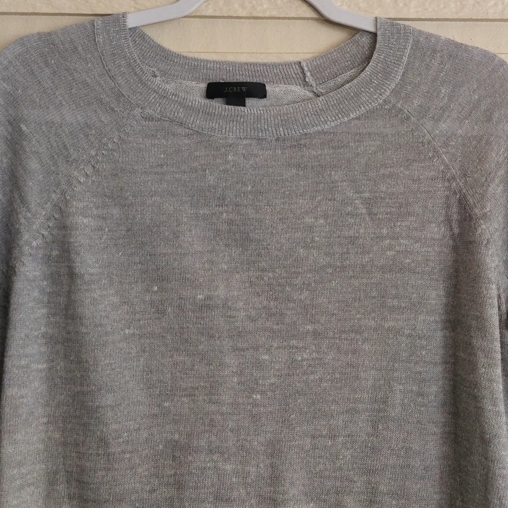 J. Crew Long Sleeve Crew Neck Gray Sweater- size S